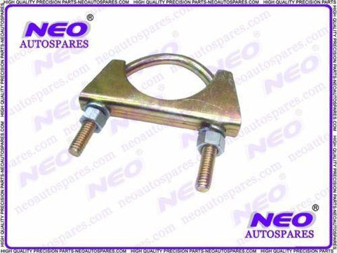 New Exhaust U Hose Clamps - Clamping Clips with Fixing Nuts Bolt Zinc Plated Universal available at VintageTank24x7