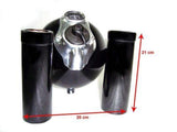 Brand New  Black Painted Headlight + Brackets Fits Royal Enfield available at Online at VintageTank24x7