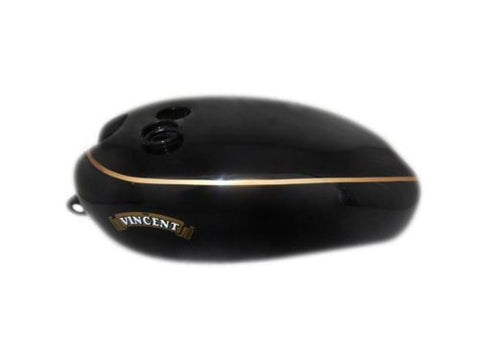 High Quality Brand New Petrol Tank Vincent Black Painted - Black Finish - Vintage Tanks Online