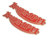 Triumph Tiger Cub Pre Unit To 1956 Motorcycle Gas/Petrol Tank Badge Motif