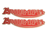 Triumph Tiger Cub Pre Unit To 1956 Motorcycle Gas/Petrol Tank Badge Motif