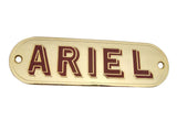 Brand New Ariel Golden Emblem Petrol Tank - Ariel Motorcycle