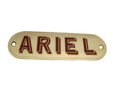 Brand New Ariel Golden Emblem Petrol Tank - Ariel Motorcycle