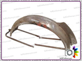 Custom Made Ariel Style Front Mudguard With Number Plate Fits Royal Enfield 500cc Motorcycle available at Royal Spares