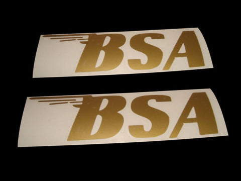 Best Quality Golden Colour Gas Tank Sticker Set Fits BSA All Motorcycle