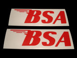 Good Quality Red Shaped Stickers Fits A65 A10 B44 B25 A75 BSA Models