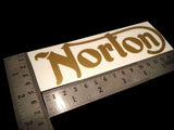 Pair Of Decal Stickers With Logo Fits Norton, Featherbed Models