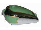 Best Chrome Petrol Tank Green Painted Fits BSA B31 Motorcycle Models