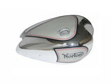 New Chromed Petrol Tank Silver Painted Fits Norton 16H ES2 Motorcycles