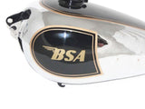 Chrome Plated Petrol Tank Black Painted Fits BSA M20 1930's Models