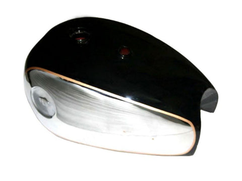 New Top Quality Petrol Fuel Tank Black Painted Fits BSA Gold Star A7 A10 Motorcycle