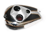 New Quality Chrome Finish Black Petrol Tank Fits Ariel Square 4 Red Hunter Models