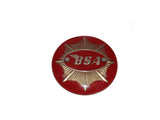 Bike Gold Star Tank Badges-Red Fits BSA 65-8228 - B31 B32 B33 B34 A10 A7