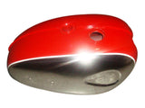 New Chromed Petrol Tank Red Fits BSA A65 Thunderbolt / Lighting Motorcycles