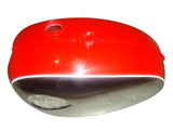 New Chromed Petrol Tank Red Fits BSA A65 Thunderbolt / Lighting Motorcycles