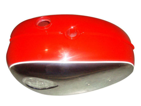 New Chromed Petrol Tank Red Fits BSA A65 Thunderbolt / Lighting Motorcycles