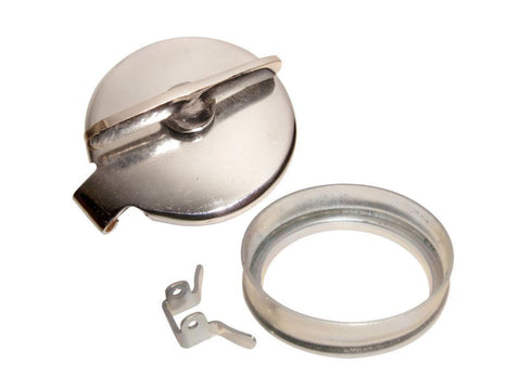 New Chrome Fuel Tank Cap With Filler Neck Fits BSA M20,Norton Models