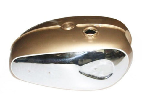 New Chromed Painted Plated Petrol Fuel Tank Fits BSA Thunderbolt A65 Golden 1960's