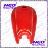 Red Painted Chrome Petrol Tank Fits BSA B31 Motorcycles