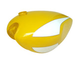 Yellow And White Fuel Petrol Tank For Fits Triumph Trident T160 Motorcycles