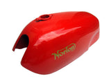 Red Painted Petrol Fuel Tank Fits Norton Motorcycles