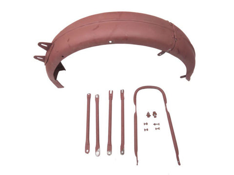 Rear Bare Metal Mudguard With Stay Kit Fits BSA B31/A7 Models