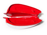 Chrome Red Painted Fuel Petrol Tank With Cap Fits  Vintage Panther 1000cc Motorcycle.
