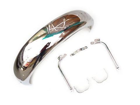 Rear Chromed Fender Mudguard Set With Stays Fits BSA Gold Star