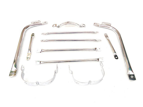 New Front & Rear Chromed Fender Mudguard Stay Kit Fits BSA Bikes