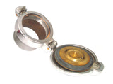 Alloy Petrol Fuel Flip Cap Threaded Filler Neck Fits BSA, AJS, Norton Many Vintage British Bikes