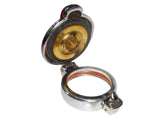 Alloy Petrol Fuel Flip Cap Threaded Filler Neck Fits BSA, AJS, Norton Many Vintage British Bikes