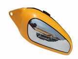 Petrol Tank Fuel Chrome Yellow & Black Fits Ducati 350CC Scrambler Models