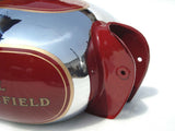 Brand New Chrome Tank Red & With Kneepad Fits Royal Enfield available at Online at VintageTank24x7