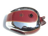 Brand New Chrome Tank Red & With Kneepad Fits Royal Enfield available at Online at VintageTank24x7