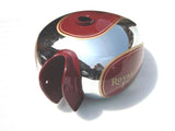 Brand New Chrome Tank Red & With Kneepad Fits Royal Enfield available at Online at VintageTank24x7