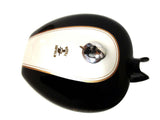 Brand New Black & White Petrol Tank Fits Royal Enfield available at Online at VintageTank24x7