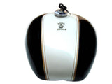 Brand New Black & White Petrol Tank Fits Royal Enfield available at Online at VintageTank24x7