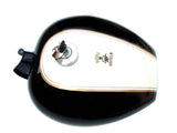 Brand New Black & White Petrol Tank Fits Royal Enfield available at Online at VintageTank24x7