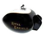 Brand New Black & White Petrol Tank Fits Royal Enfield available at Online at VintageTank24x7