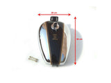 Brand New Customized Deluxe Petrol Tank Chromed/Black Fits Royal Enfield available at Online at VintageTank24x7