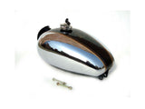 Brand New Customized Deluxe Petrol Tank Chromed/Black Fits Royal Enfield available at Online at VintageTank24x7