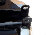 Brand New Customized Deluxe Petrol Tank Chromed/Black Fits Royal Enfield available at Online at VintageTank24x7