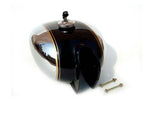 Brand New Customized Deluxe Petrol Tank Chromed/Black Fits Royal Enfield available at Online at VintageTank24x7