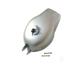 New Silver Painted Clubman Petrol Tank Fits Royal Enfield 350cc/500cc Models available at Online at VintageTank24x7