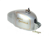 New Silver Painted Clubman Petrol Tank Fits Royal Enfield 350cc/500cc Models available at Online at VintageTank24x7