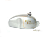 New Silver Painted Clubman Petrol Tank Fits Royal Enfield 350cc/500cc Models available at Online at VintageTank24x7