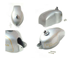 New Silver Painted Clubman Petrol Tank Fits Royal Enfield 350cc/500cc Models available at Online at VintageTank24x7