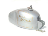 New Silver Painted Clubman Petrol Tank Fits Royal Enfield 350cc/500cc Models available at Online at VintageTank24x7