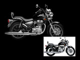 Customized Black Petrol Tank New Fits Royal Enfield Thunderbird available at Online at VintageTank24x7