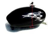 Customized Black Petrol Tank New Fits Royal Enfield Thunderbird available at Online at VintageTank24x7